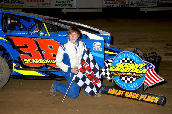 Joey Scarborough, 1st time winner in the Sportsman division.